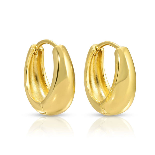 Simple Narrow To Wide Huggies: Gold