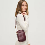 Celeste Woven Multi Compartment Crossbody: Oatmilk