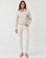 Women’s Cropped Faux Wool Jacket: OATMEAL / M