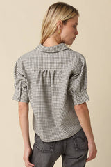 Plaid Blouse