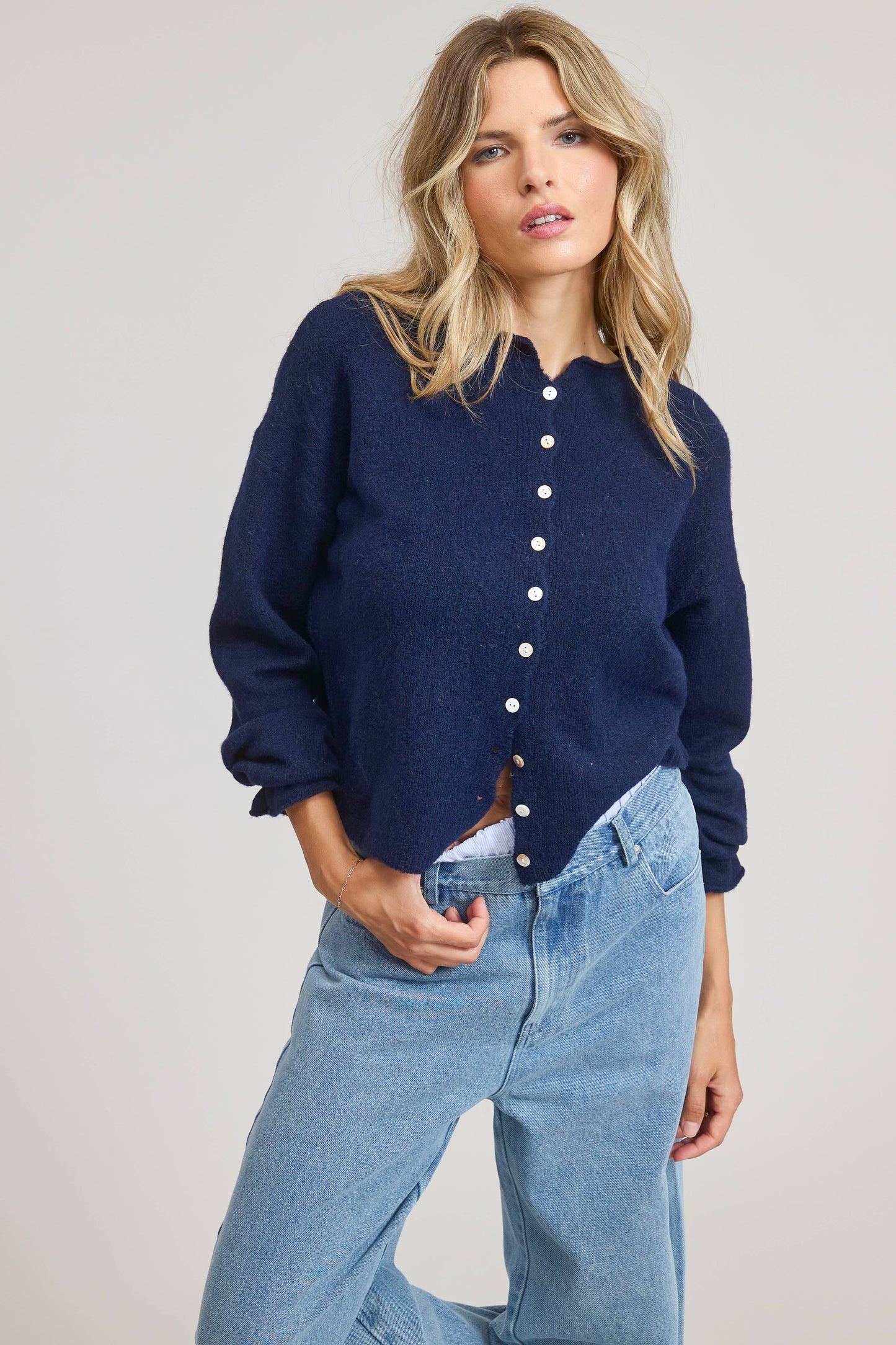 Essential Button Down Cardigan