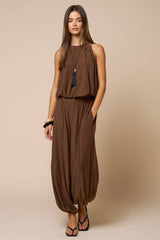 Relax Fit Balloon Pants : Black / L