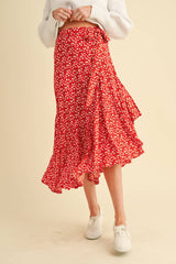 Wrap Ruffle Skirt