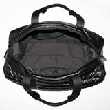 The Cassie Weekender Puffer Duffle Bag Black in 9/15