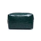 Croc Chic Cosmetic & Travel Organizer Pouch: Chocolate