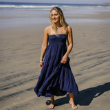 Navy 100% Cotton Dress