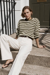 Soft Touch Textured Stripe Sweater