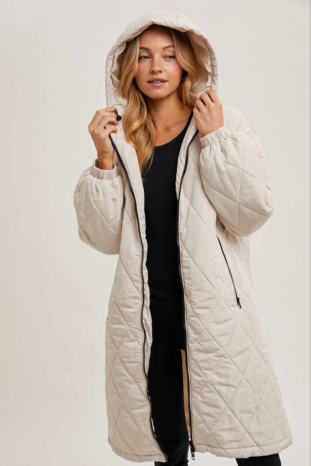 Long Quilted Puffer Coat