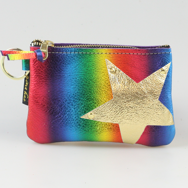 The NEW SIDE STAR Applique Kara: Metallics: Bronze w/Pewter Star / Ring