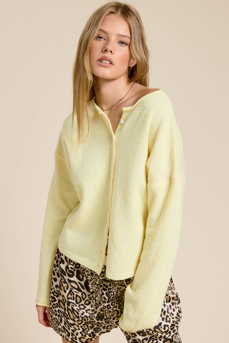 Essential Button Down Cardigan