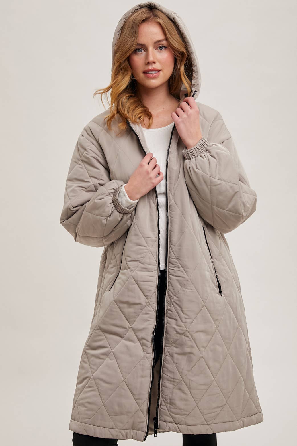 Long Quilted Puffer Coat