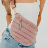 Jolie Puffer Bum Bag: Olive