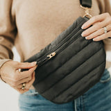 Jolie Puffer Bum Bag: Olive