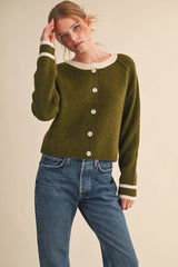 Teal 2 tone Cardigan