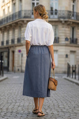 A-Line Midi Skirt