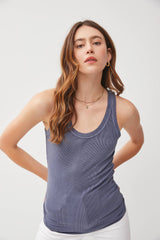 Taupe Ribbed Tank Top
