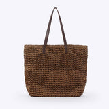 Woven Tote Bag with Long Handles