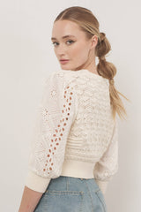 Lt Blue Cardigan Sweater