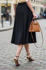 A-Line Midi Skirt