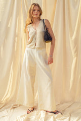 Beige Knit Vest