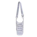 Jace Water Bottle Nylon Puffer Crossbody: Carbon