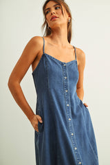 Maxi Denim Dress