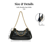 Puffer Shoulder or Crossbody Bag Black
