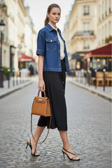 A-Line Midi Skirt
