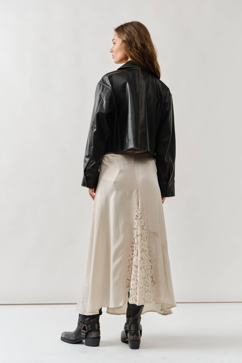 Washed Brown leather jacket