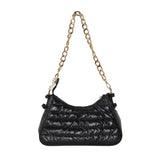 Puffer Shoulder or Crossbody Bag Black