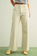 Straight wide leg Burnt