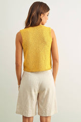 Beige Knit Vest