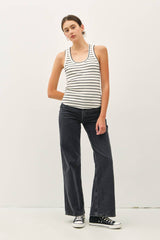 Striped rib Tank Top