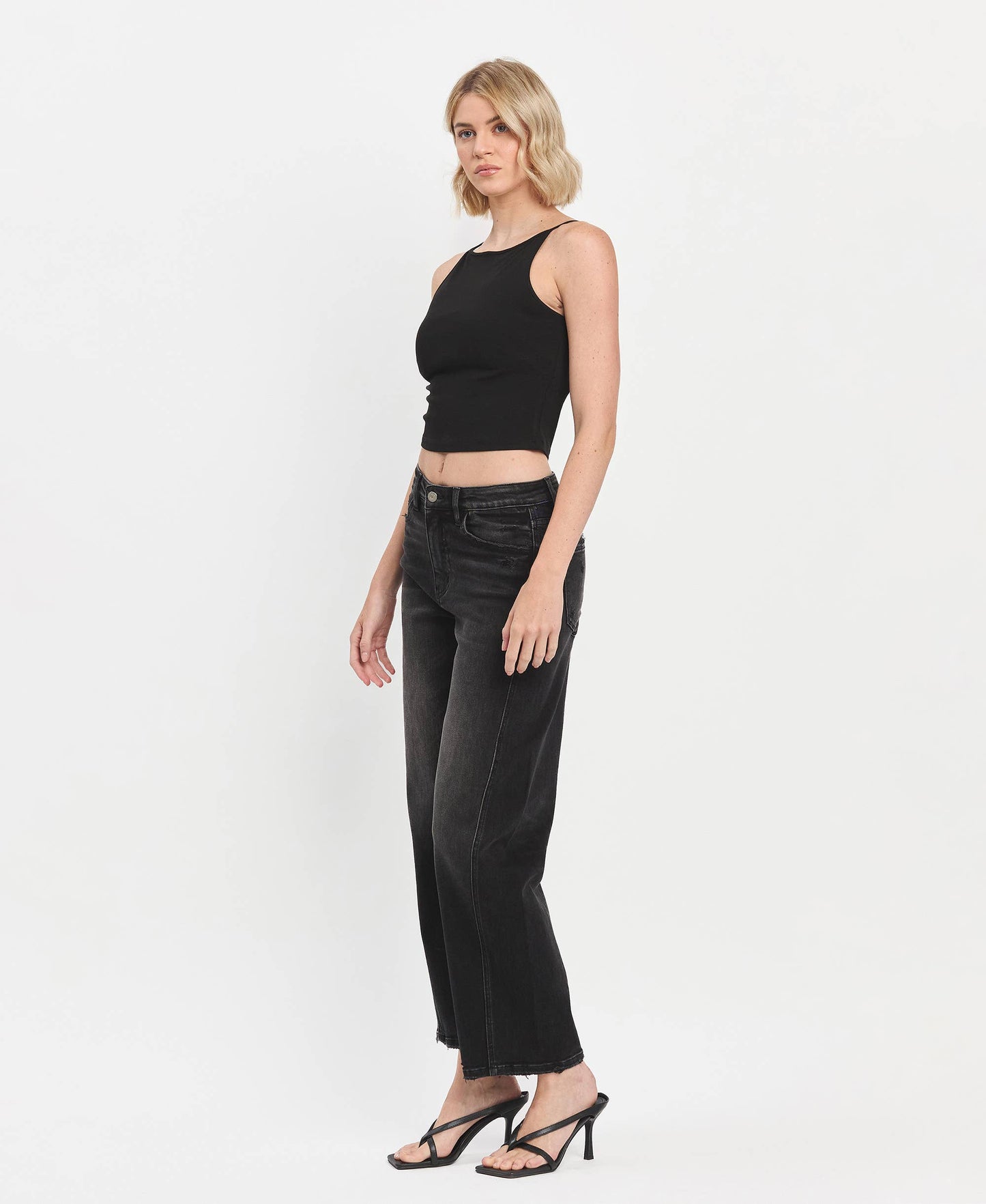 Super high rise barrel pant