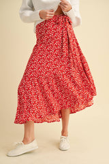 Wrap Ruffle Skirt