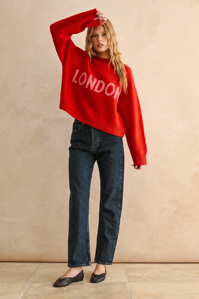 Red London Sweater