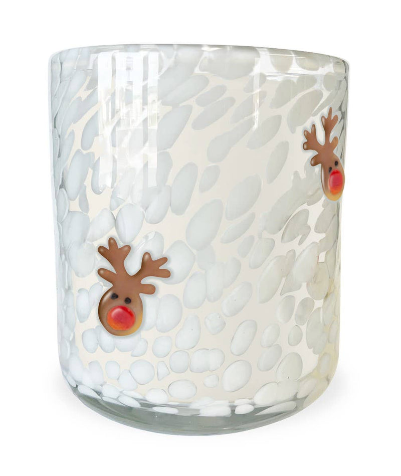 Reindeer Cookie Holiday Confetti Icon 12oz Candle