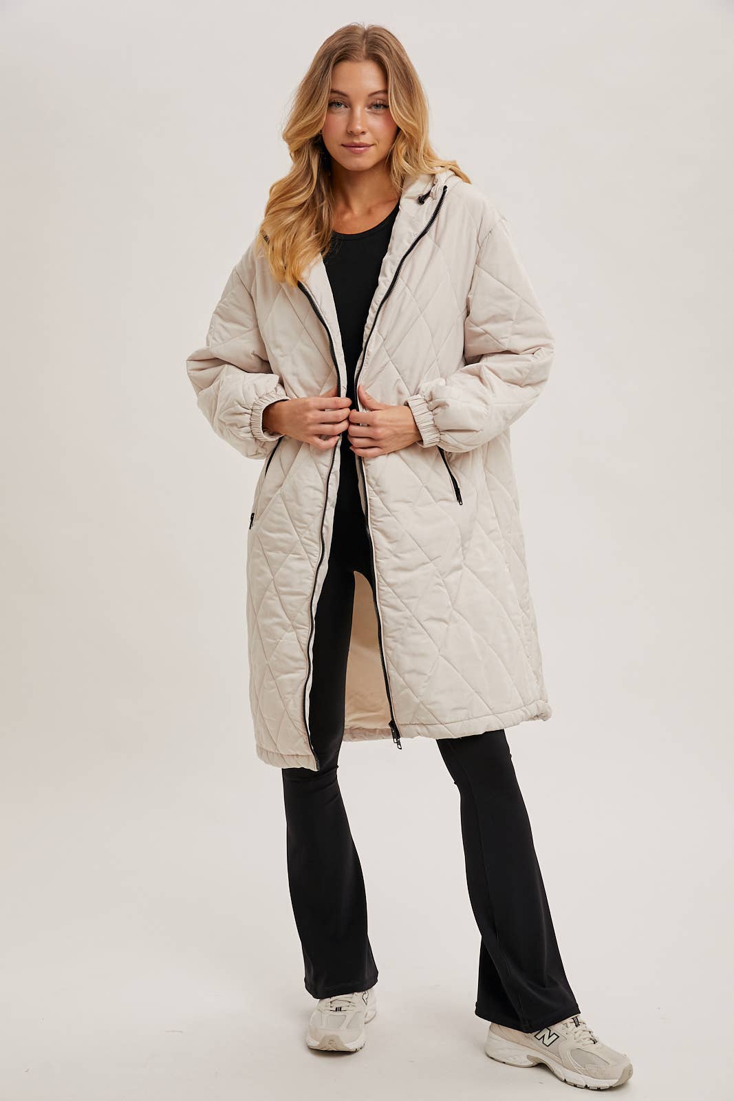 Long Quilted Puffer Coat