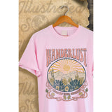WANDERLUST VINTAGE GRAPHIC  TEE: BLACK / L