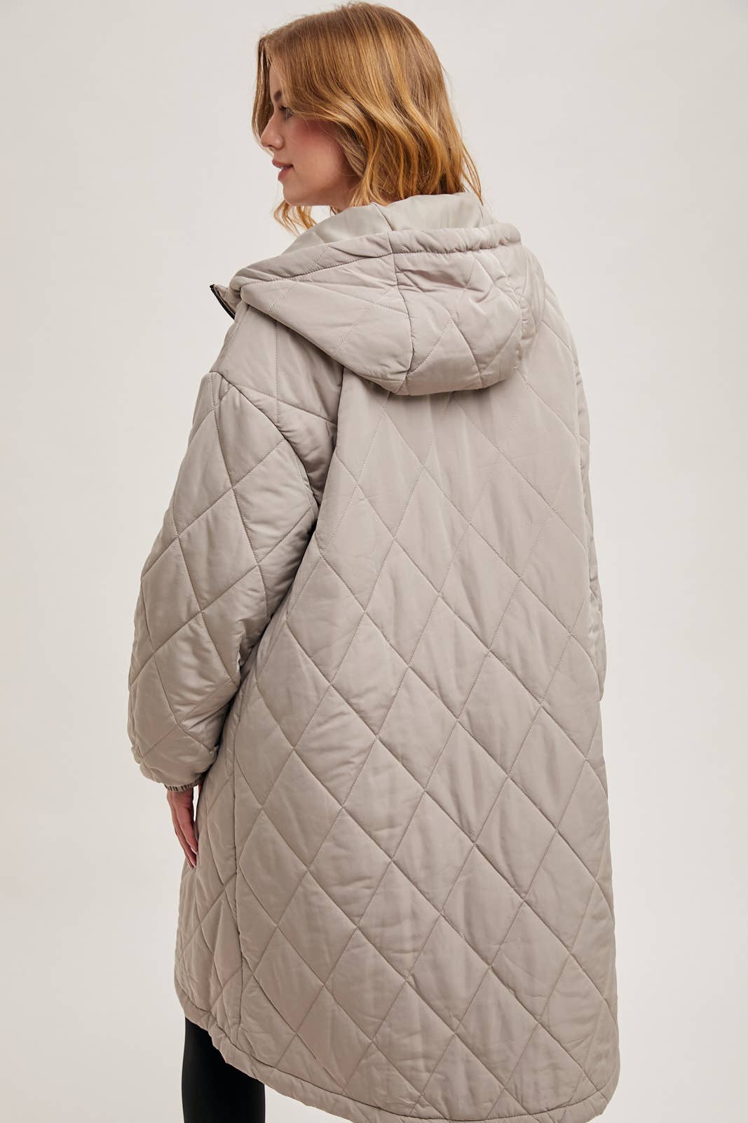 Long Quilted Puffer Coat