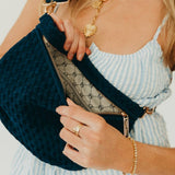 Suede Westlyn Woven Bum Bag: Suede Chocolate