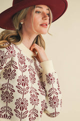 Floral Sweater