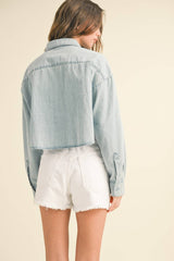 Crop Denim Shirt