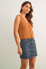 Beige Knit Vest