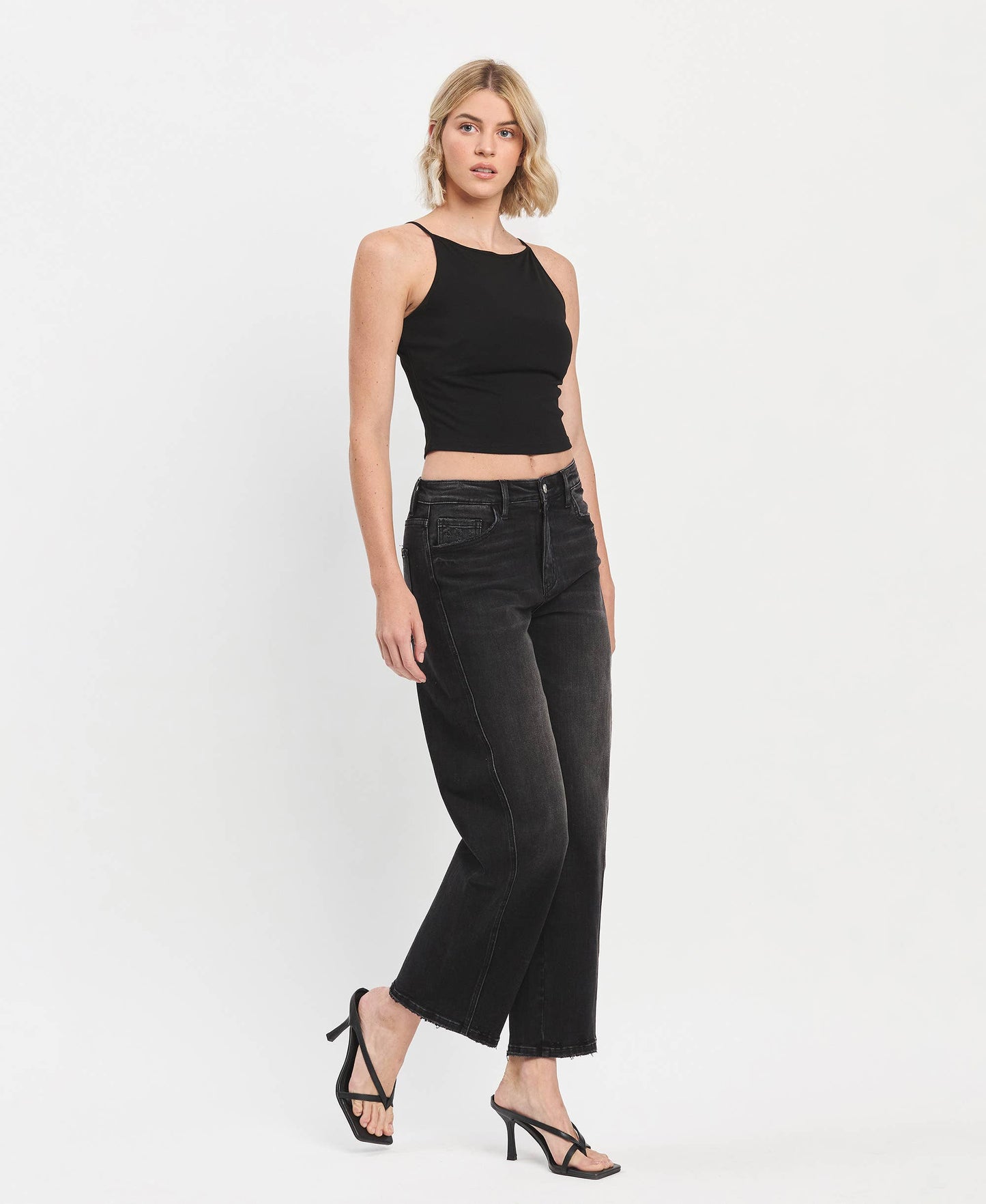 Super high rise barrel pant