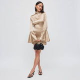Charlotte Evening Bag: Champagne
