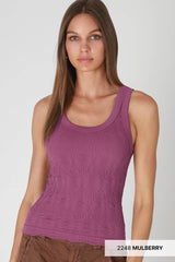 Textured Tank Top White