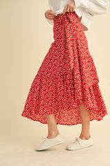 Wrap Ruffle Skirt