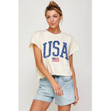 USA Vintage Tee White