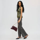 Erie Shoulder Bag: Burgundy